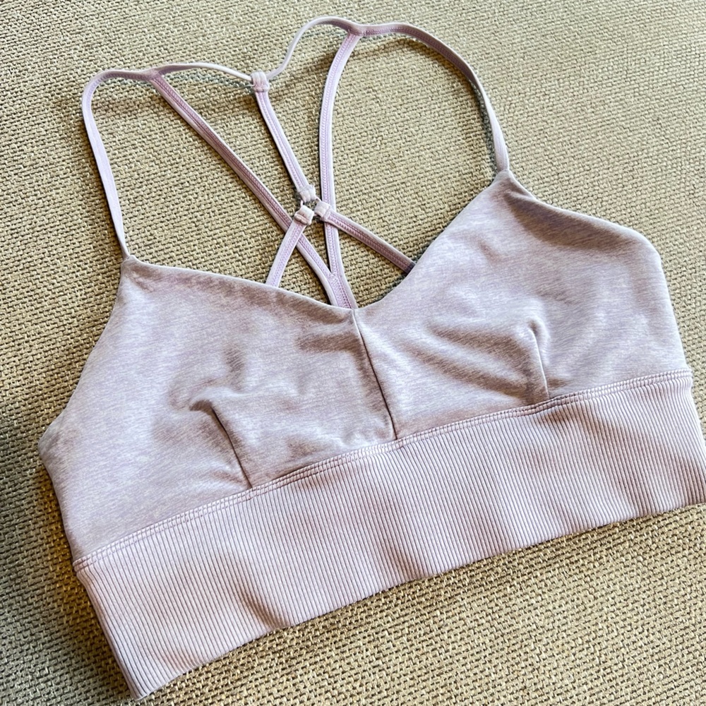 ALO Yoga Light Pink Sports Bra